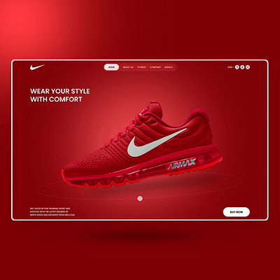 NIKE SHOES WEBSITE DESIGN app branding design elementor figma graphic design illustration landing page logo ui ui design uiux vector web web design website website design wordpress