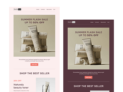 Ela De Pure Newsletter figma ux emailmarketing ui