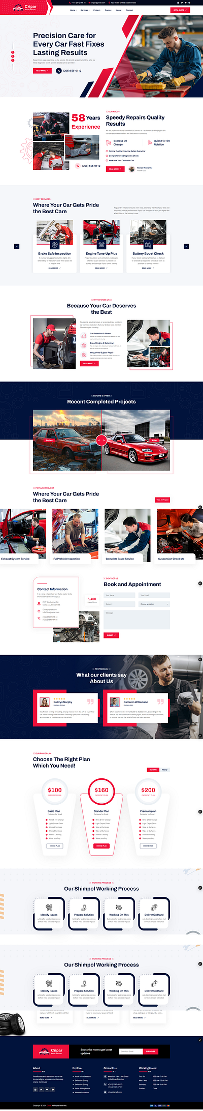 Cripar - Car Repair Services NextJs Template mechanic workshop