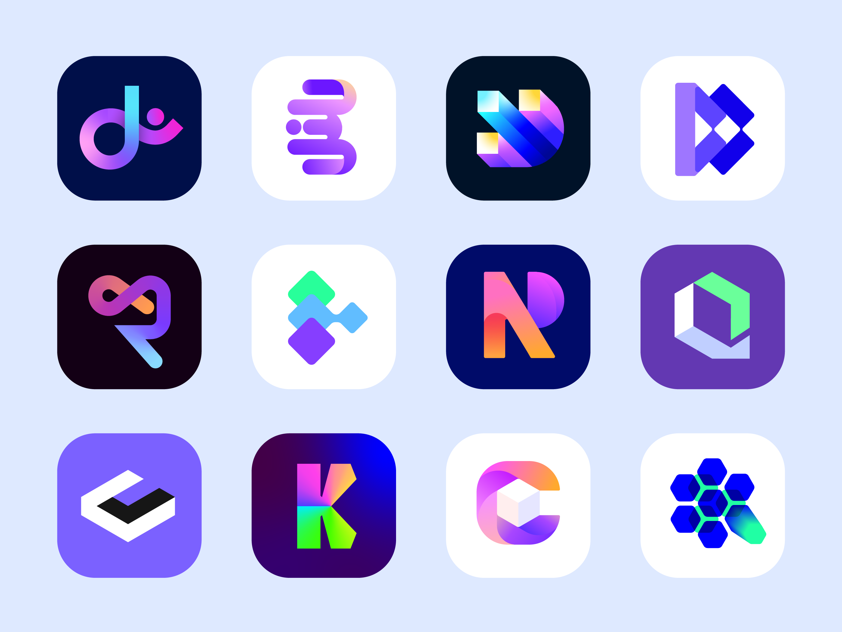 Example of Logo Design । App Icon । App Branding