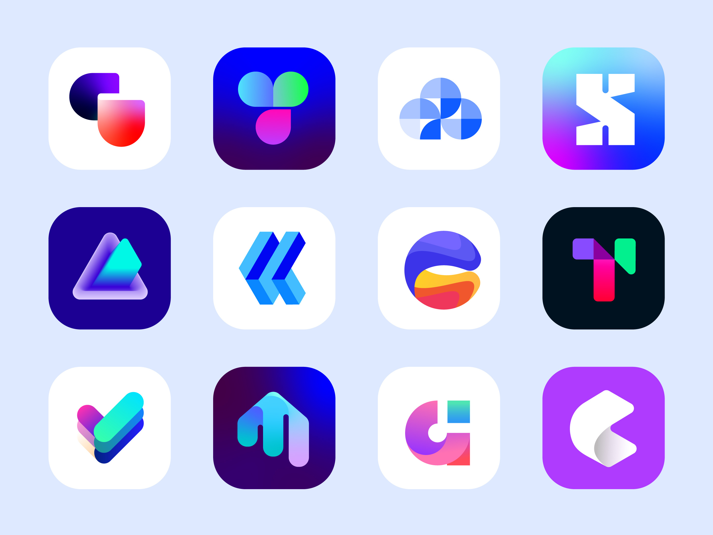 Example of Logo Design । App Icon । App Branding