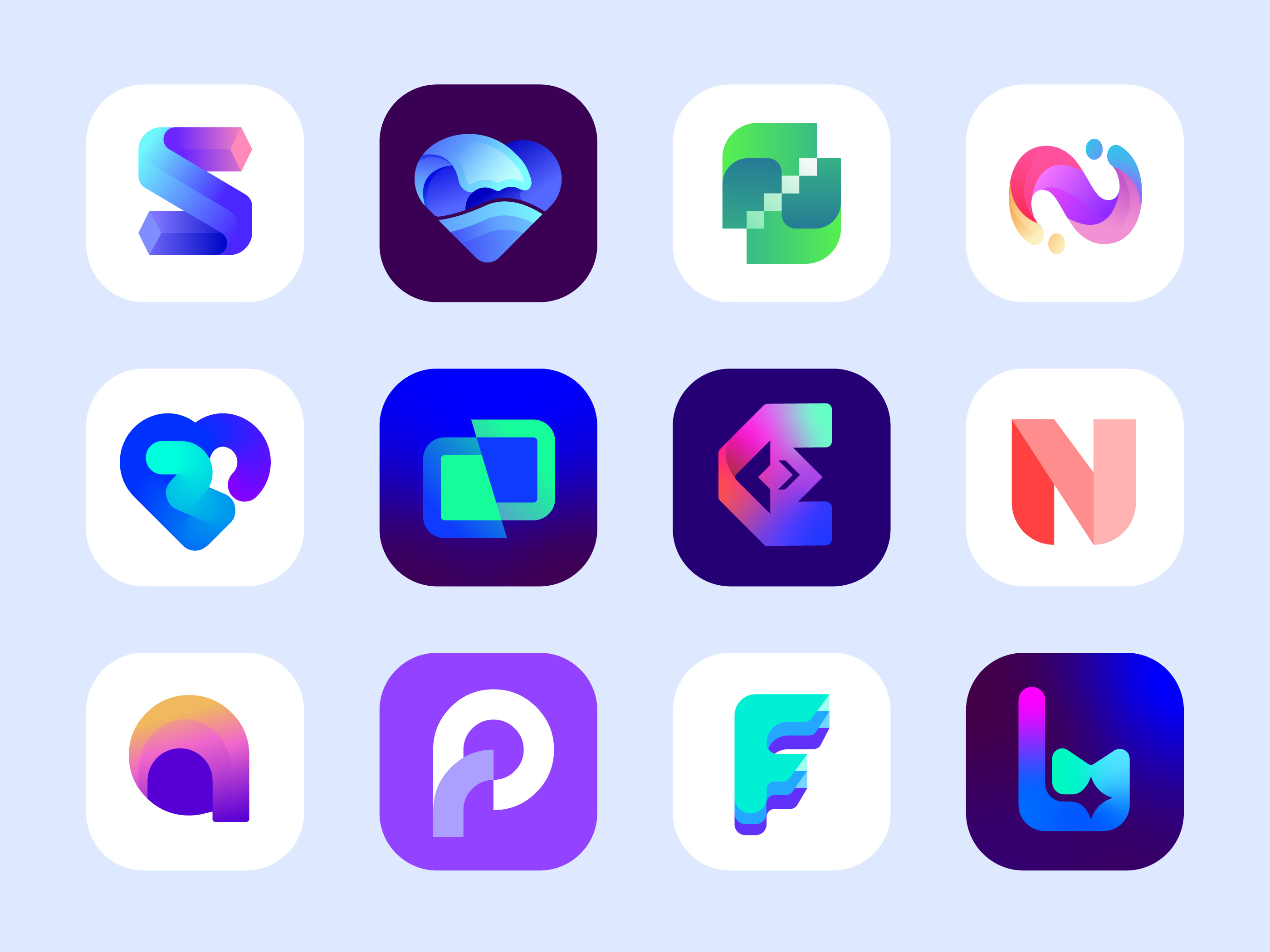 Example of Logo Design । App Icon । App Branding
