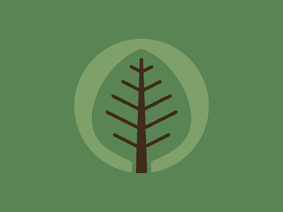 Tree + Leaf Icon brand identity canopy columbia green growth icon illustration leaf logo seed tree