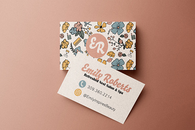 Emily Roberts | Self Branding | Business Cards branding business cards design graphic design illustration logo print design stationery typography vector