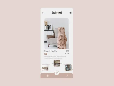 Salooni UI design for a shopping app app design graphic design ui ui design ux ux design