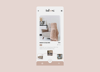 Salooni UI design for a shopping app app design graphic design ui ui design ux ux design