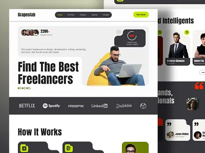 Grapeslab – Modern Freelance Hiring Platform UI 2025trends bestdesign bestdesigner cleandesign freelancer freelancerlandingdesign freelancerplatform freelancerwebsitedesign hiretalent hiringfreelancers jobplatform modernui populardesign responsivedesign shapedesigns trendingdesign uidesign uxuidesign visualdesign webdesign