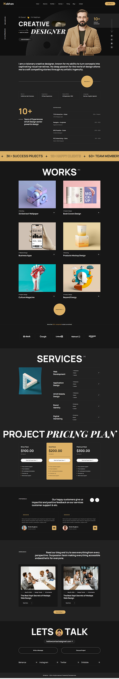 Nabhan - Personal Portfolio ReactJs Template vcard