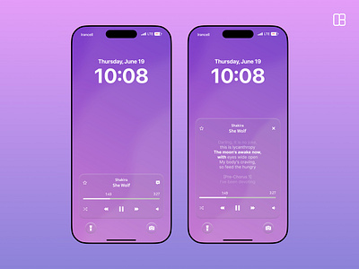 Music Player App - liquid glass Design ios26 iphone liquid liquid glass lyrics minimal ui mobile music music player notiasd play player player app playlist product design song sound trend ui ux