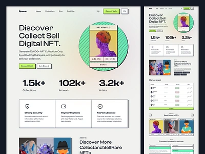 Space ● NFT Marketplace ● Light Theme blockchain desktop app giomak landing landing page light template light theme marketplace nft nft items nft marketplace ui uidesign ux uxdesign web app web3 webdesign