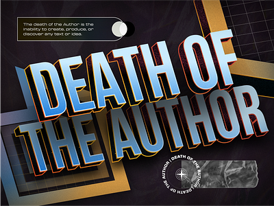 The Death of the Author 3d agency animation branding design design agency graphic design illustration logo motion graphics ui ux vector