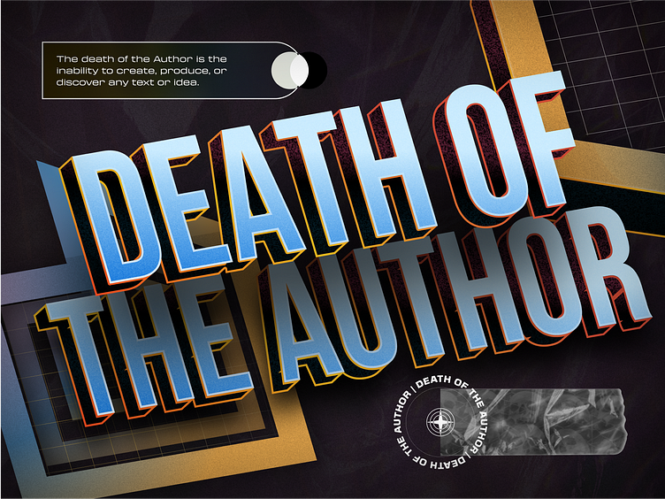 the-death-of-the-author-by-d-cult-on-dribbble