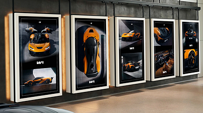 McLaren W1 Launch automotive cgi digital display large format