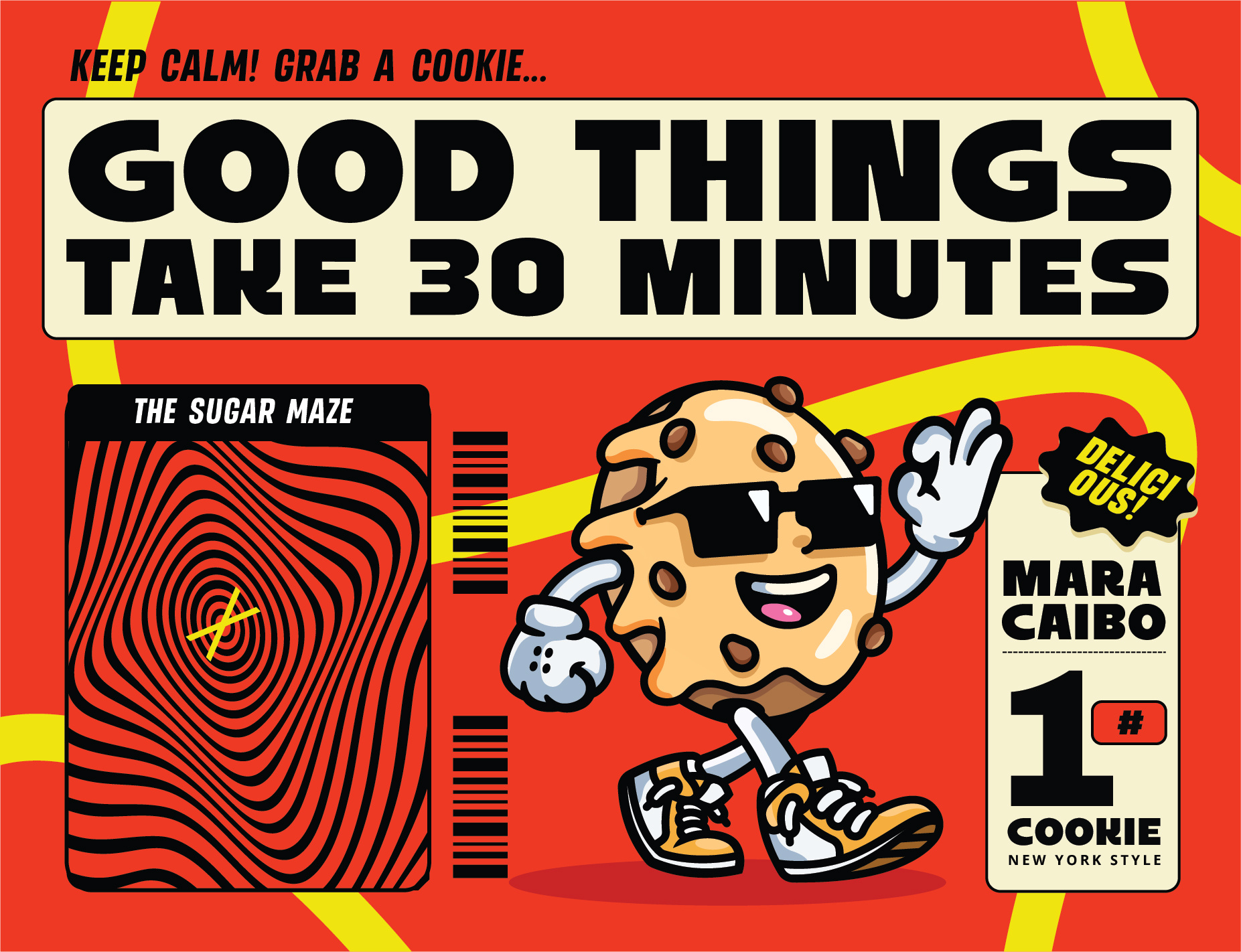 Craker branding character design chocolate cookies graphic design illustration maracaibo mascot design venezuela visual identity