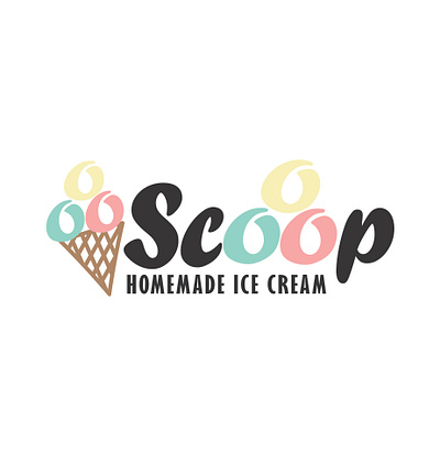 Scoop Ice Cream | Branding branding design graphic design illustration logo typography vector