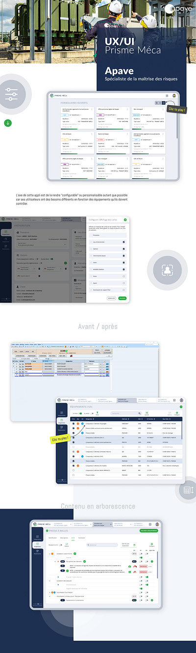 Application métier de rapportage