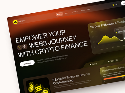 Dashboard for Crypto & Investment dashboard design interface platform product product design service startup ui uiux ux web web platform website