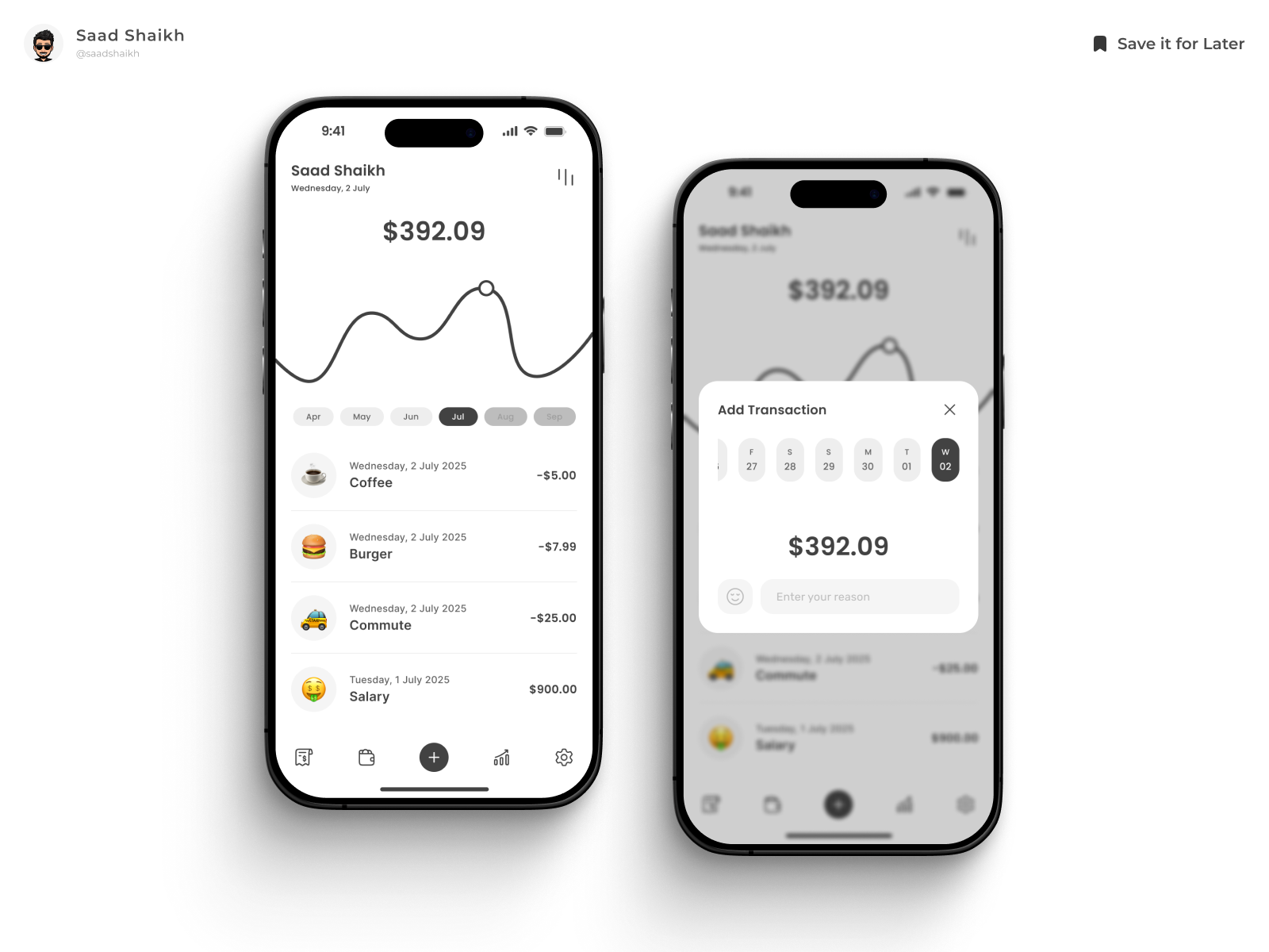 Expense Tracker ✨ app app design budget clean design emojies expense figma finance friendly iphone minimal mobile mobile app modern money professional tracker ui ui design