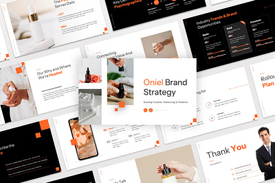 Oniel – Brand Strategy Presentation branding business catalog clean cosmetic design graphic design minimalist modern pitch deck powerpoint presentation product skincare