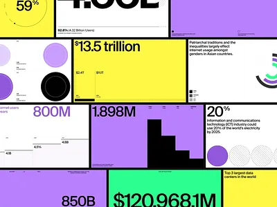Bold Data Blocks - Infographic Design brand brand identity branding colorful data data insights data visualization design infographics logo logo design modern modern design presentiation report vibrant vibrant colors visual identity