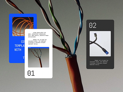 Connectivity & Data - Explanatory Design blue brand identity branding clean clean design connecting device connectivity data digital explanation graphic design modern modern design tech typography visual identity