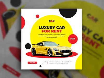 Rent a car banner banner business buy car car car service car shop car template flyer rent rent a car rent car rental service social media vehicle