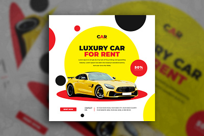 Rent a car banner banner business buy car car car service car shop car template flyer rent rent a car rent car rental service social media vehicle