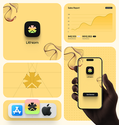 Lithiom – Visual Intelligence, Simplified. 3d animation brandidentity branding design designinspiration figma graphic design illustration landingpage logo logodesign motion graphics ui uiuxdesign vector