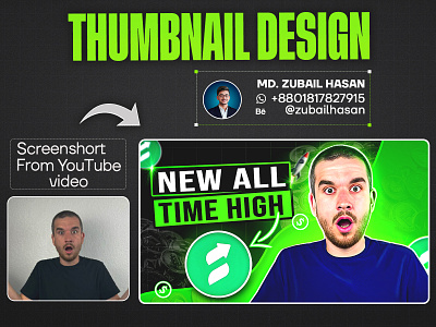 YouTube Thumbnail Design eye catching thumbnail eye catching thumbnail design graphic design thumbnail video thumbnail youtube thumbnail banner
