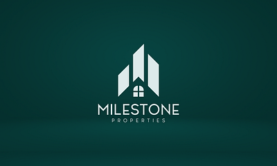 Milestone Properties Brand Identity Design branding customlogo logo mletterpropertylogo modernpropertylogo propertybrandidentity propertybranding realestatelogodesign
