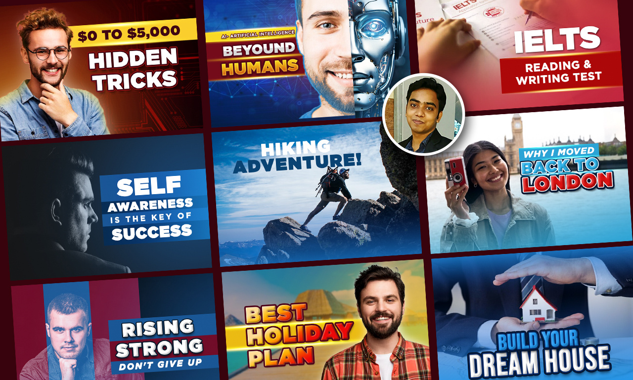 Engaging YouTube Thumbnail Design 2025 ads ads banner banner branding business channel cover cover creative design graphic design mordern profile promotional short thumbnails thumbnail unique video cover video thumbnails youtube