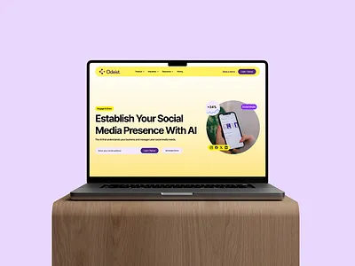 Odiest Redesign Landing Page ai figma design landing page ui redesign saas ui