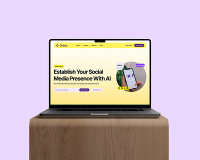 Odiest Redesign Landing Page ai figma design landing page ui redesign saas ui