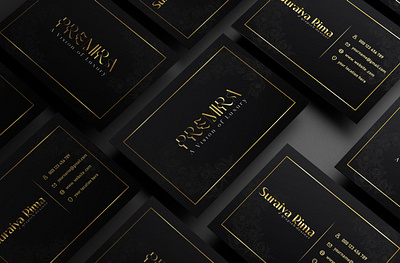 Luxury Bussiness Card Design beauty branding cosmetics graphic design logo product design