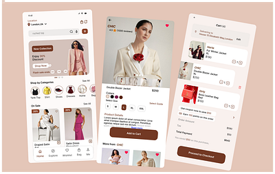 WE SHOP - E-commerce Mobile App e commerce mobile app. graphic design mobile app ui ui design