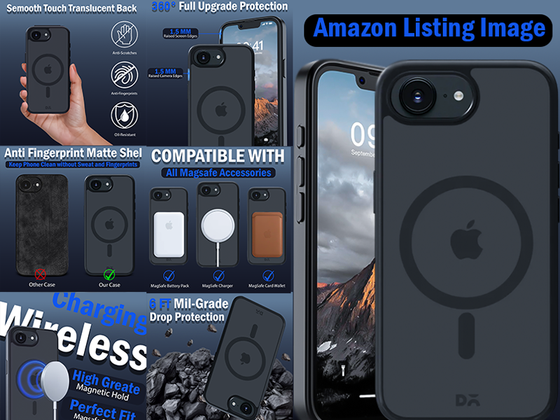Amazon Listing Image & Amazon A+ Content Design . a design amazon amazon ebc amazon listing a content branding ebc design ecommerch product graphic design iphone case listing image logo premium premium listing image product infographic product listing