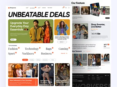 Fashion eCommerce Landing Page cleanui ecommerce ecommercedesign fashionlandingpage fashionui figma designer herosection minimaldesign mockup design modernui onlineshop productpage shoppingwebsite trendyuix uiux uiux designer uxdesign webdesign websiteconcept webui