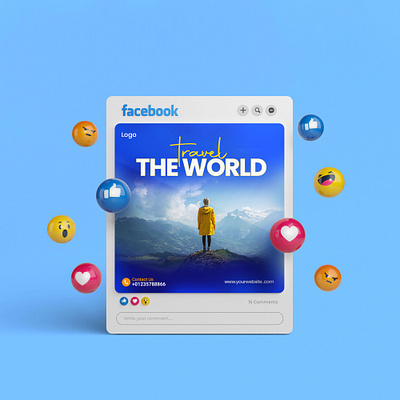 Travel Social Media Post Design design explore instagram post marketing mountain social media post social media post design travel travel design travel industry visit world