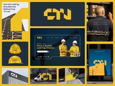 Ctn - Construction Branding animation brand design brand identity branding branding logo brands building builds construction construction branding construction logo design graphic design illustration logo design logomark logotype real estate ui visual identity
