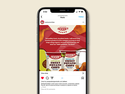 Chips Brand Social Media Review Design food graphic design reviews snack social media design