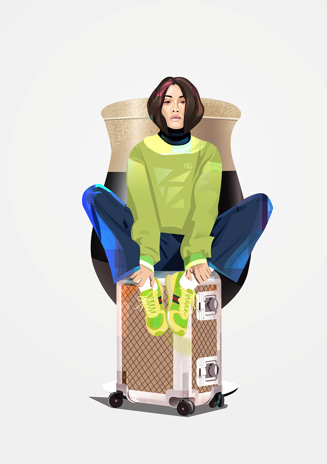 Gucci Twist character character design design digital art fashion fashion design illustration print styling