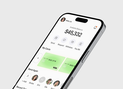 Banking App animation app bank branding card design finance interaction interactive money savings spending ui