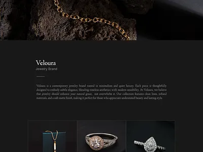Brand Identity & Packaging Design By Thrilling Tech For Veloura branding jewelrydesign luxurybrand package designing thrillingtech visualidentity