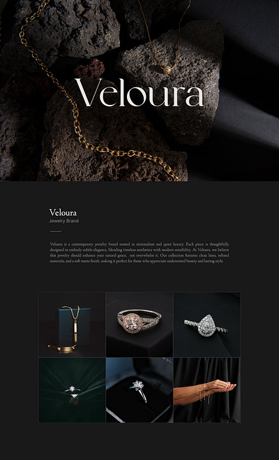 Brand Identity & Packaging Design By Thrilling Tech For Veloura branding jewelrydesign luxurybrand package designing thrillingtech visualidentity