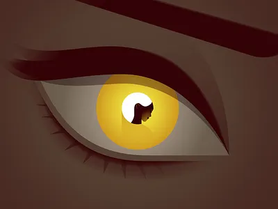 She's all I can see character colors eye illustration minimal minimalist woman