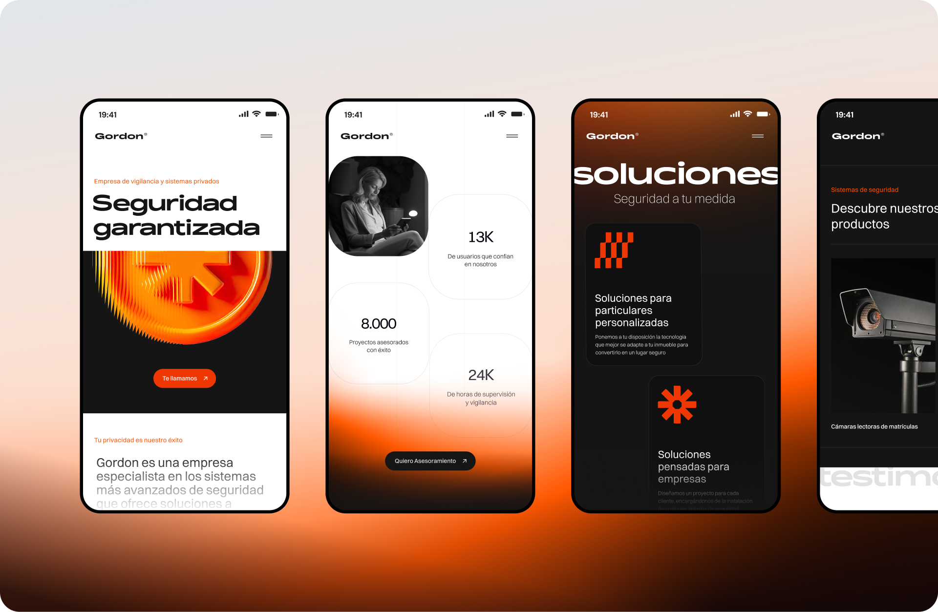 Diseño Web Responsive / Gordon Security graphic design movil responsive ui ux web
