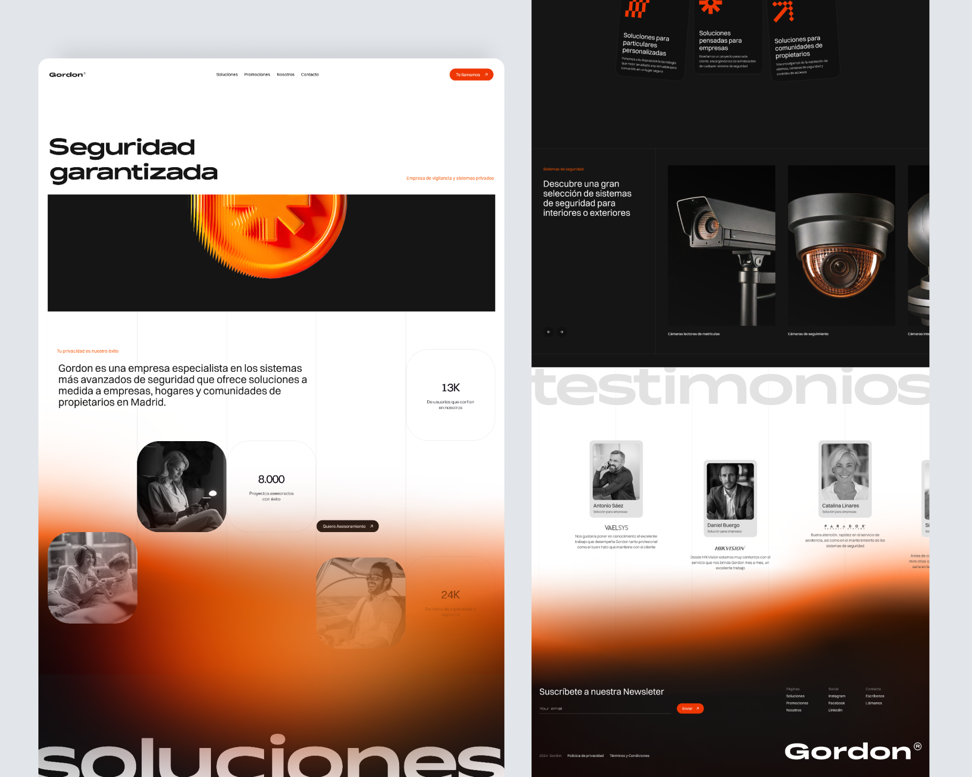 Diseño Web / Gordon Security branding graphic design ui ux web
