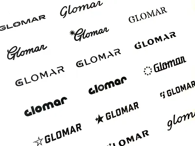 Glomar Logo Concepts baseball bats branding concept design handlettering handtype hashtaglettering lettering logo process vector vectormachine