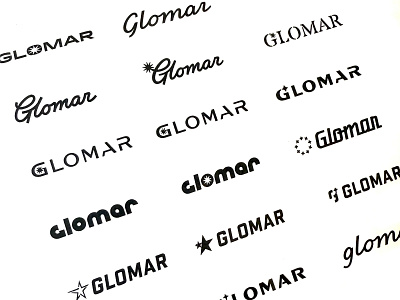 Glomar Logo Concepts baseball bats branding concept design handlettering handtype hashtaglettering lettering logo process vector vectormachine