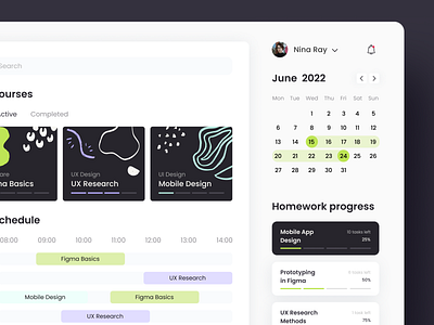 📚 Educational Dashboard | Hyperactive branding dashboard design education educational dashboard graphic design learning platform logo platform product design ui ux web design website